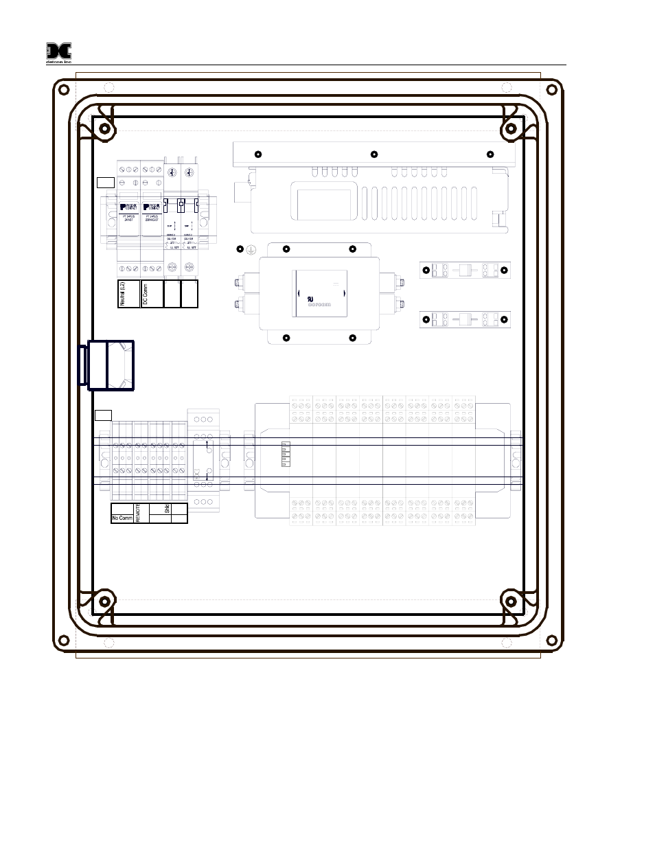 Figure 41 component layout | Detcon 6400-N4X User Manual | Page 40 / 42