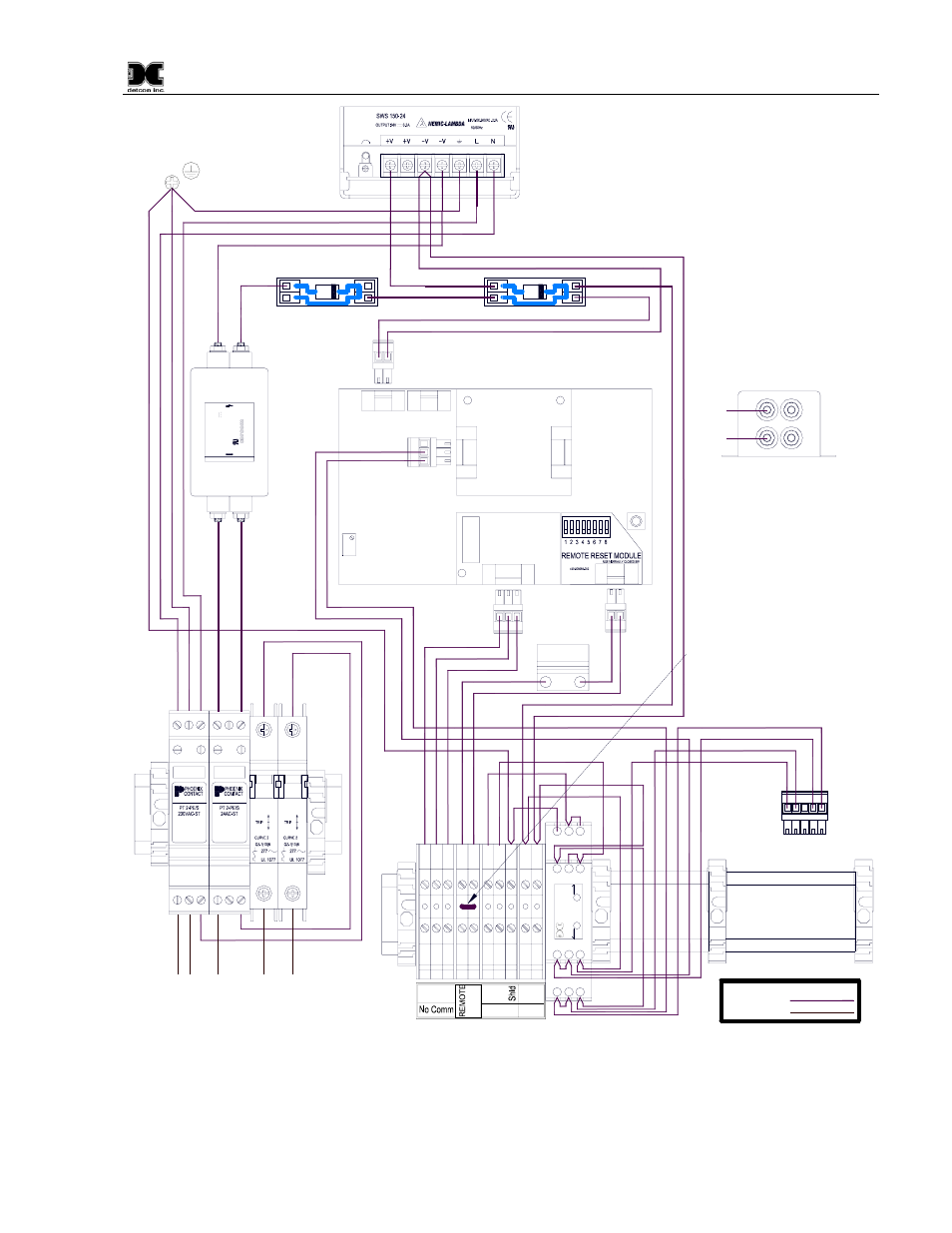 Figure 42 interconnect wiring diagram | Detcon 6400-N4X User Manual | Page 41 / 42