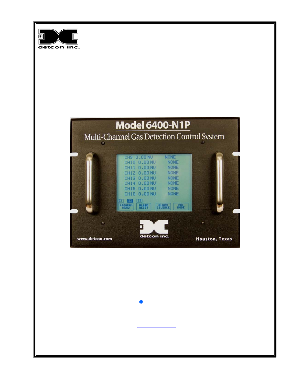 Detcon 6400-N1P User Manual | 42 pages