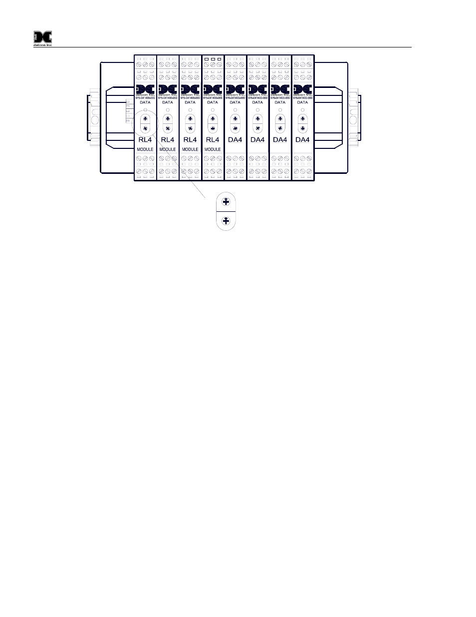 0 operator interface, 1 using the touch-screen display, 2 main display | Operator interface, Using the touch-screen display, Main display, Figure 13 setting device addresses | Detcon 6400-N1P User Manual | Page 14 / 42