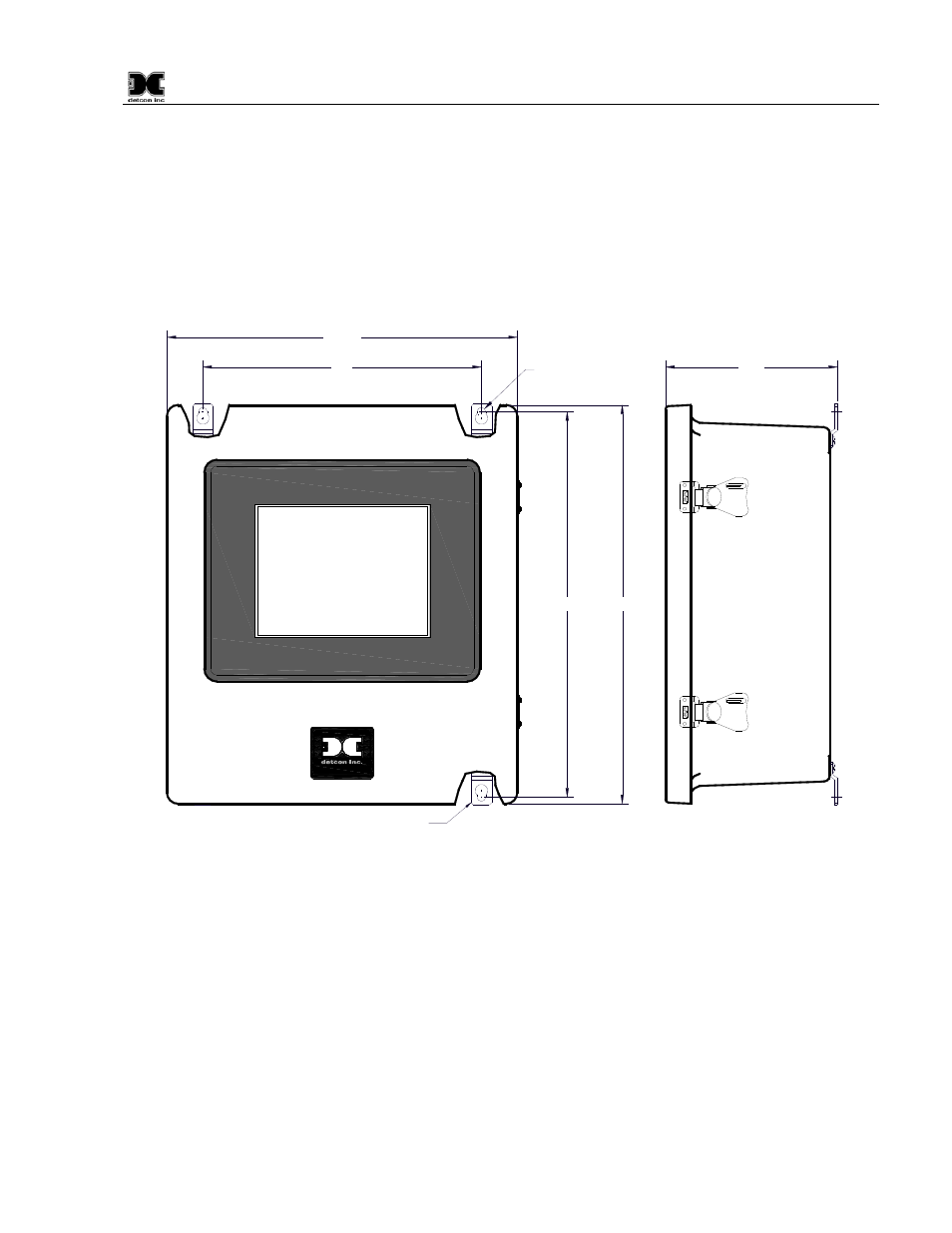 0 installation, Installation, Figure 3 dimensional overview | Detcon 880RS-N4X User Manual | Page 7 / 23