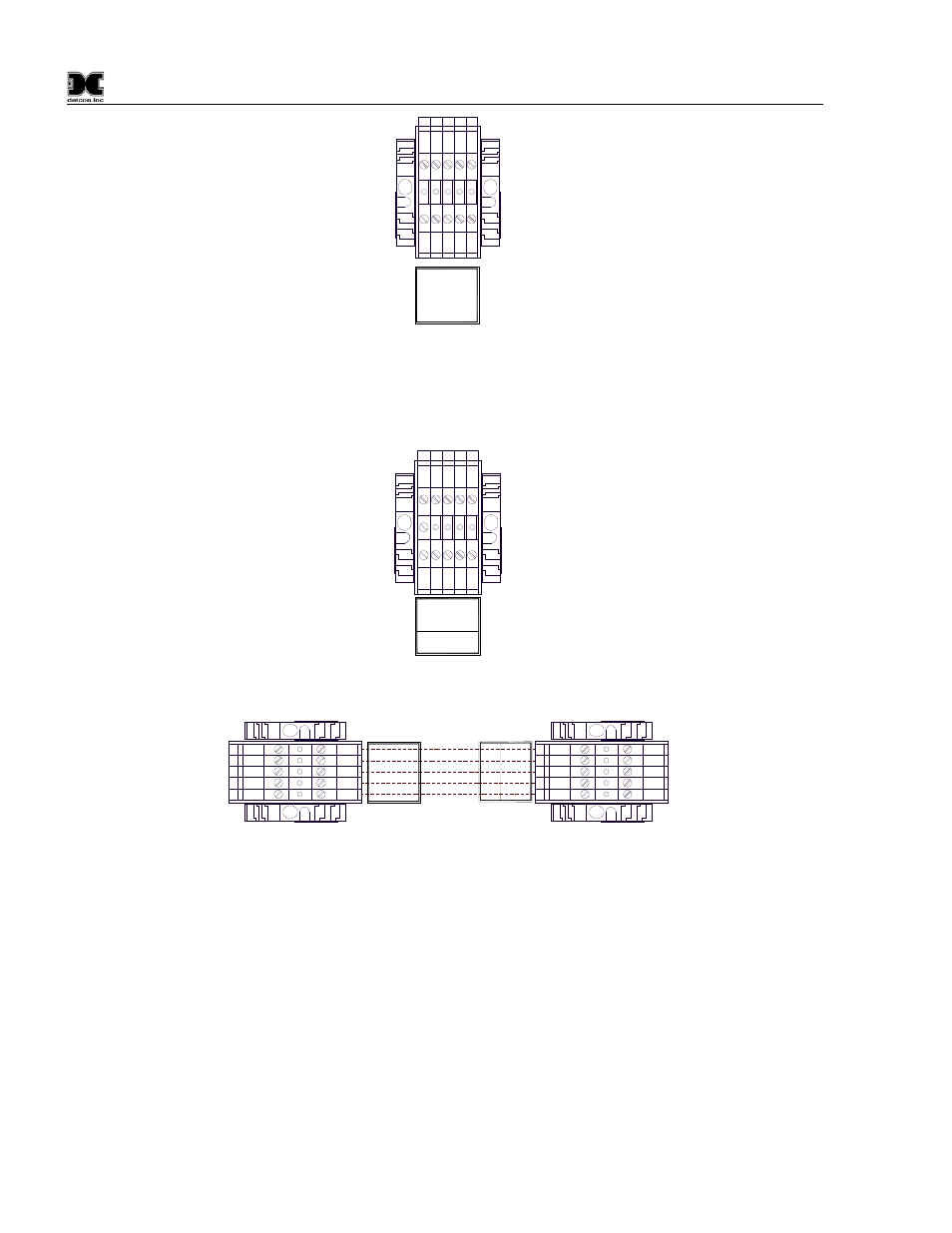 Figure 4 main 880 terminal blocks and connections, Figure 5 remote rs-422 connections, Figure 6 remote interconnect wiring | Detcon 880RS-N4X User Manual | Page 8 / 23