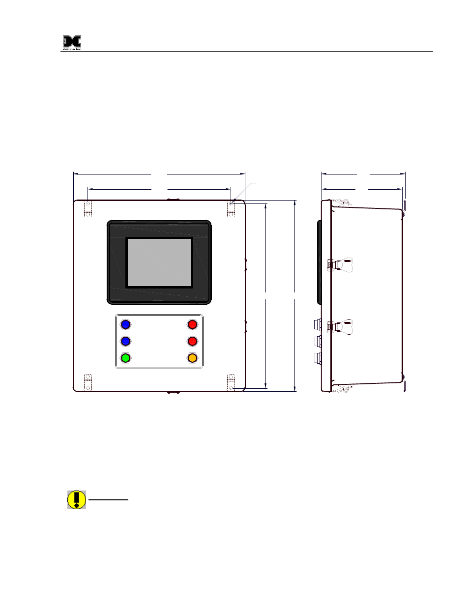 0 installation, Installation, Figure 7 dimensional overview | Serial connections | Detcon 880S-N4X User Manual | Page 11 / 43