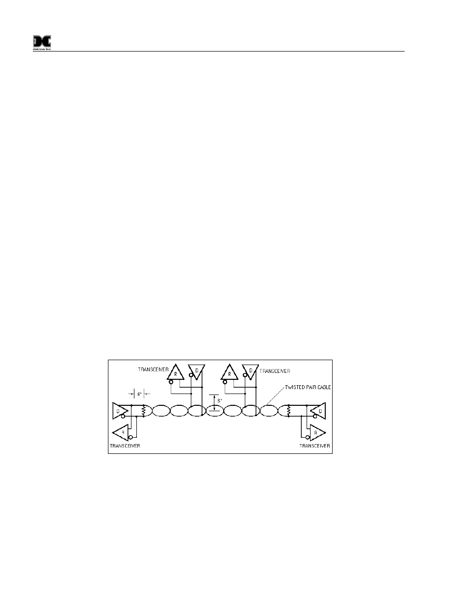 Appendix a, Rs-485 system integration wiring, Figure 35 rs-485 bus with 4 transceiver chips | Detcon 880S-N4X User Manual | Page 32 / 43