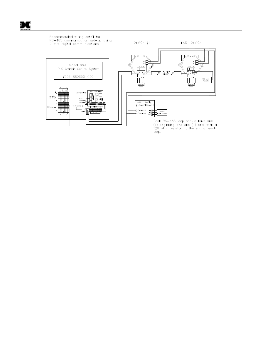 Figure 37 recommended rs-485 communications set-up | Detcon 880S-N4X User Manual | Page 34 / 43