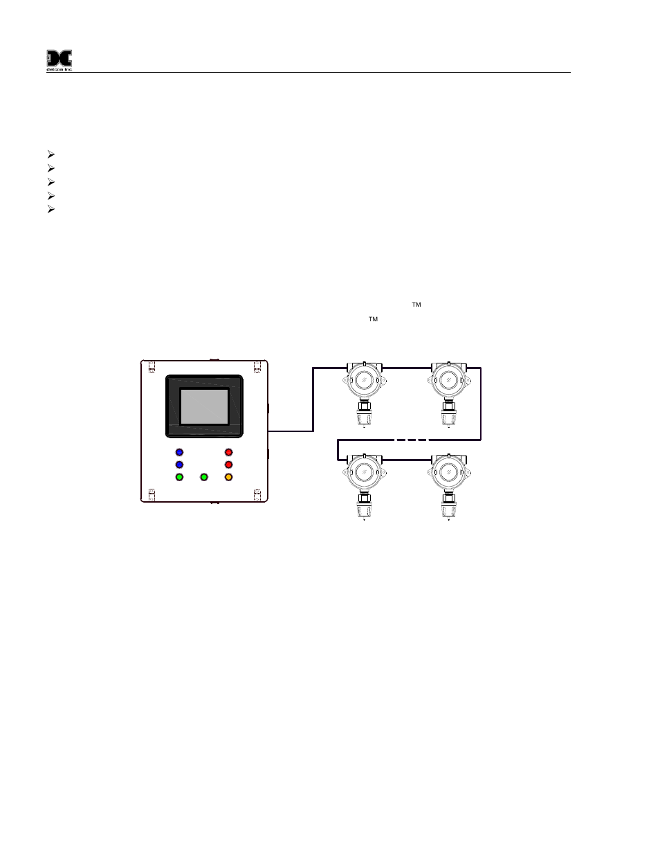 Figure 2 rs-485 network configuration | Detcon 880S-N4X User Manual | Page 6 / 43