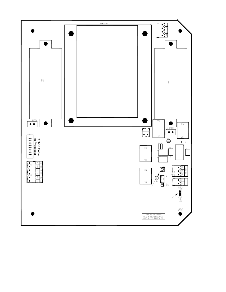 Figure 4 mother board layout | Detcon 440 User Manual | Page 10 / 18