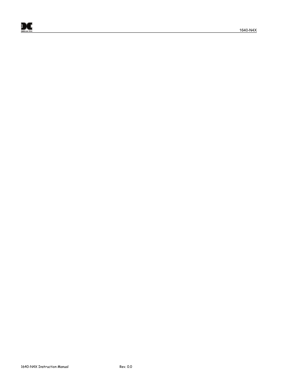 Detcon 1640-N4X User Manual | Page 38 / 38