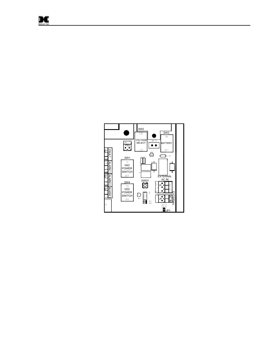 Start-up, 1 power switch selections, 2 applying power | Power switch selections, Applying power, Figure 6 power switch configuration | Detcon 840 User Manual | Page 13 / 33