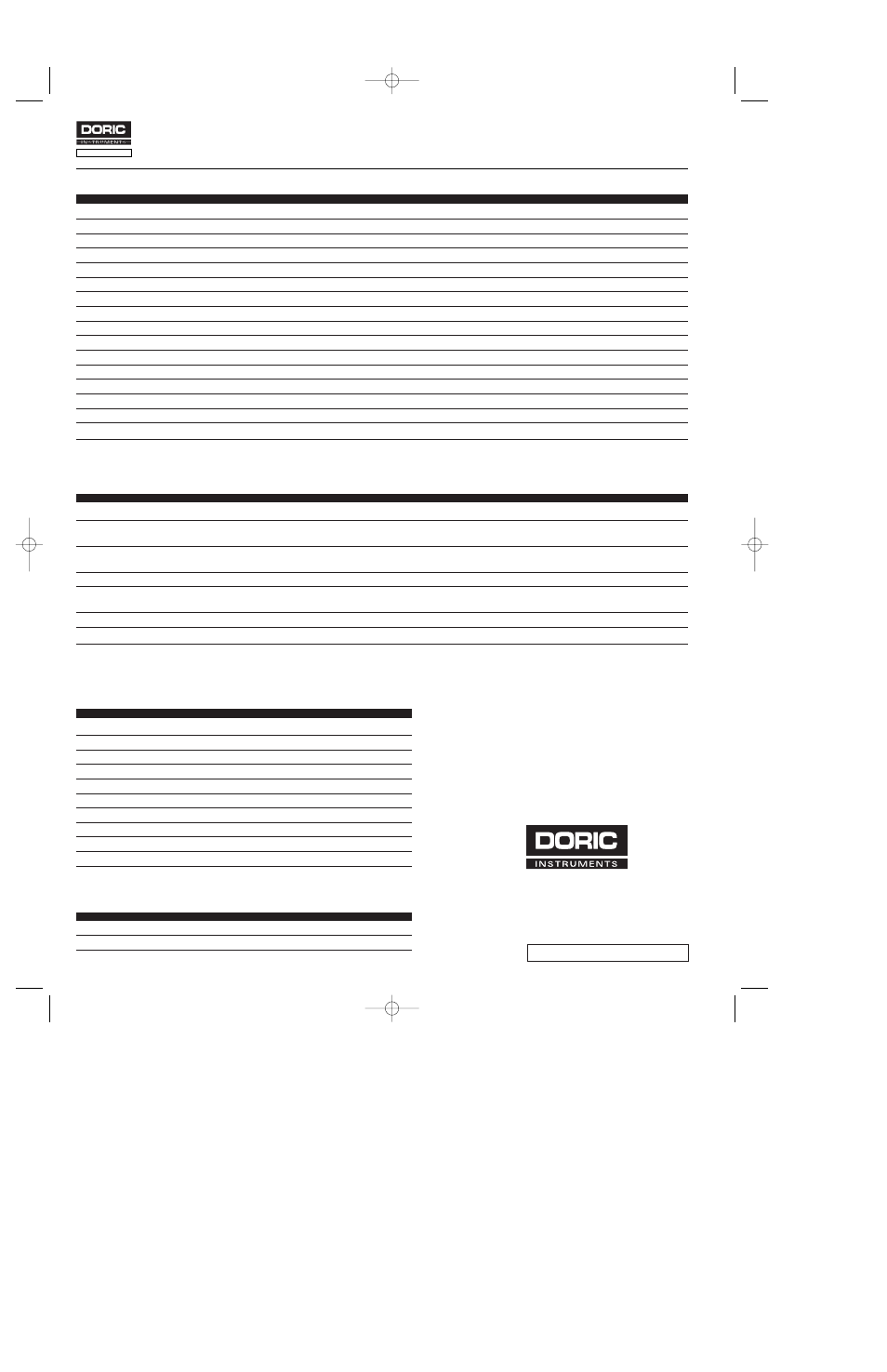 Doric Instruments 475 Series Portable Digital Calibrators User Manual | Page 2 / 2