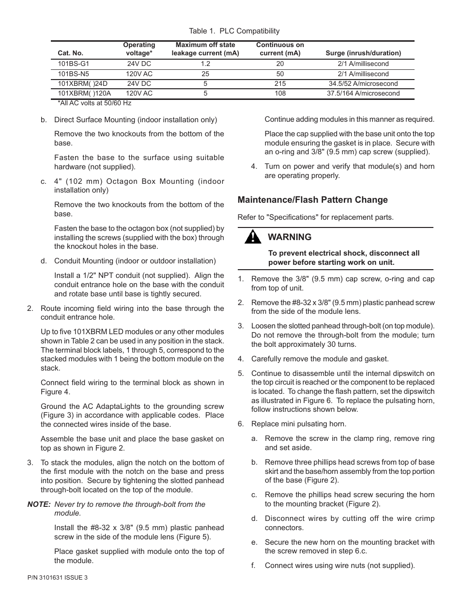 Edwards Signaling 101XBRM Series User Manual | Page 2 / 5