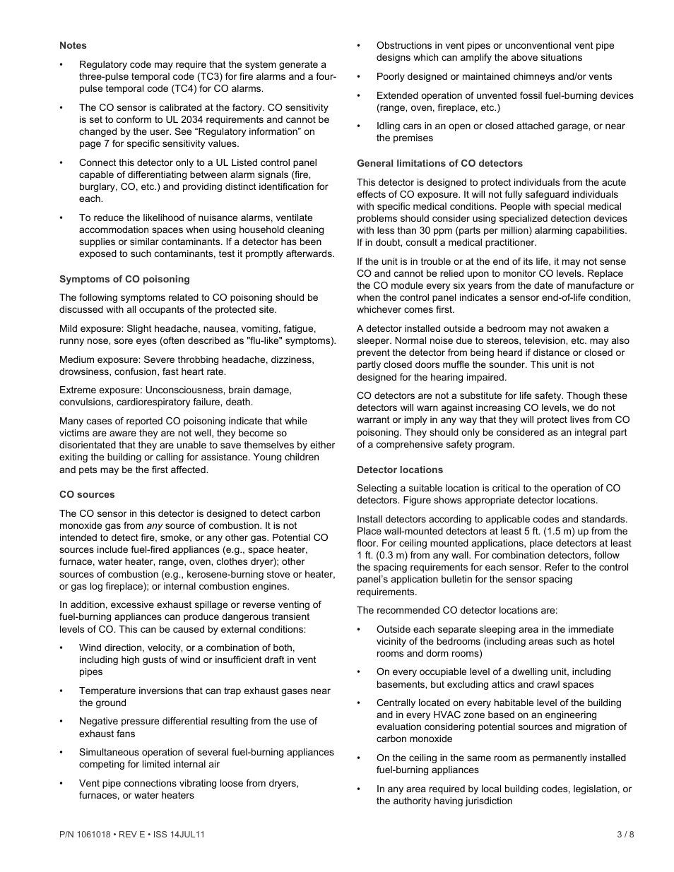 Edwards Signaling 250-CO User Manual | Page 3 / 8