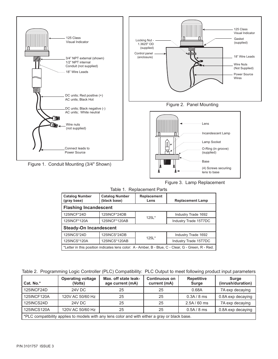 Edwards Signaling 125 Class Incand User Manual | Page 2 / 2