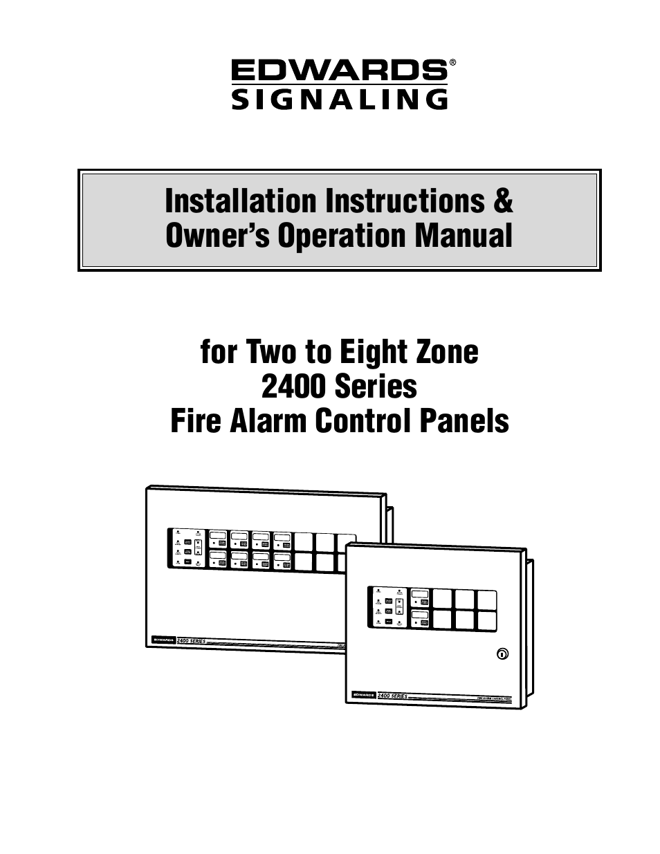 Edwards Signaling 2400 Series User Manual | 79 pages