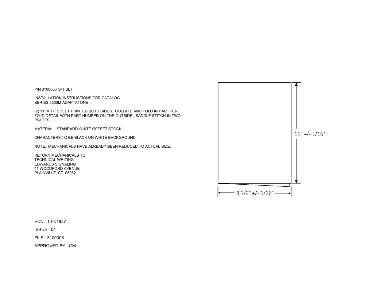 Edwards Signaling 5530MHV User Manual | Page 8 / 8