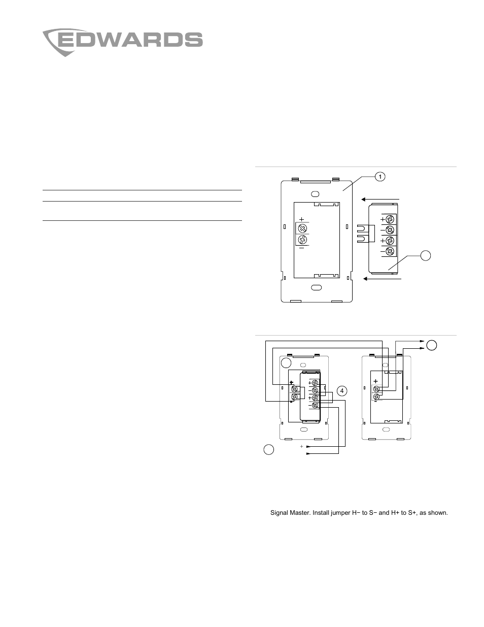 Edwards Signaling Genesis Signal Master Module User Manual | 2 pages