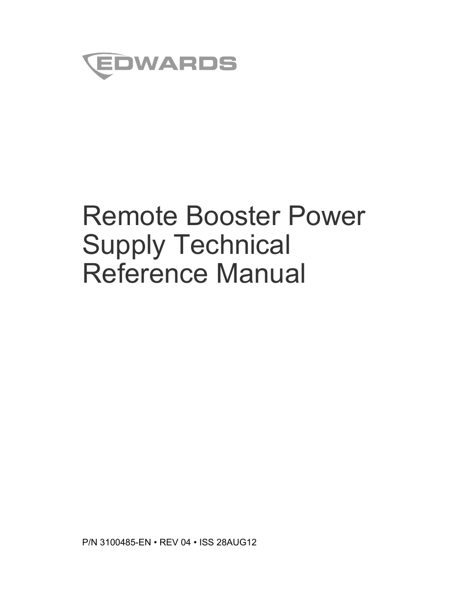 Edwards Signaling EBPS Remote Booster Power Supply User Manual | 64 pages