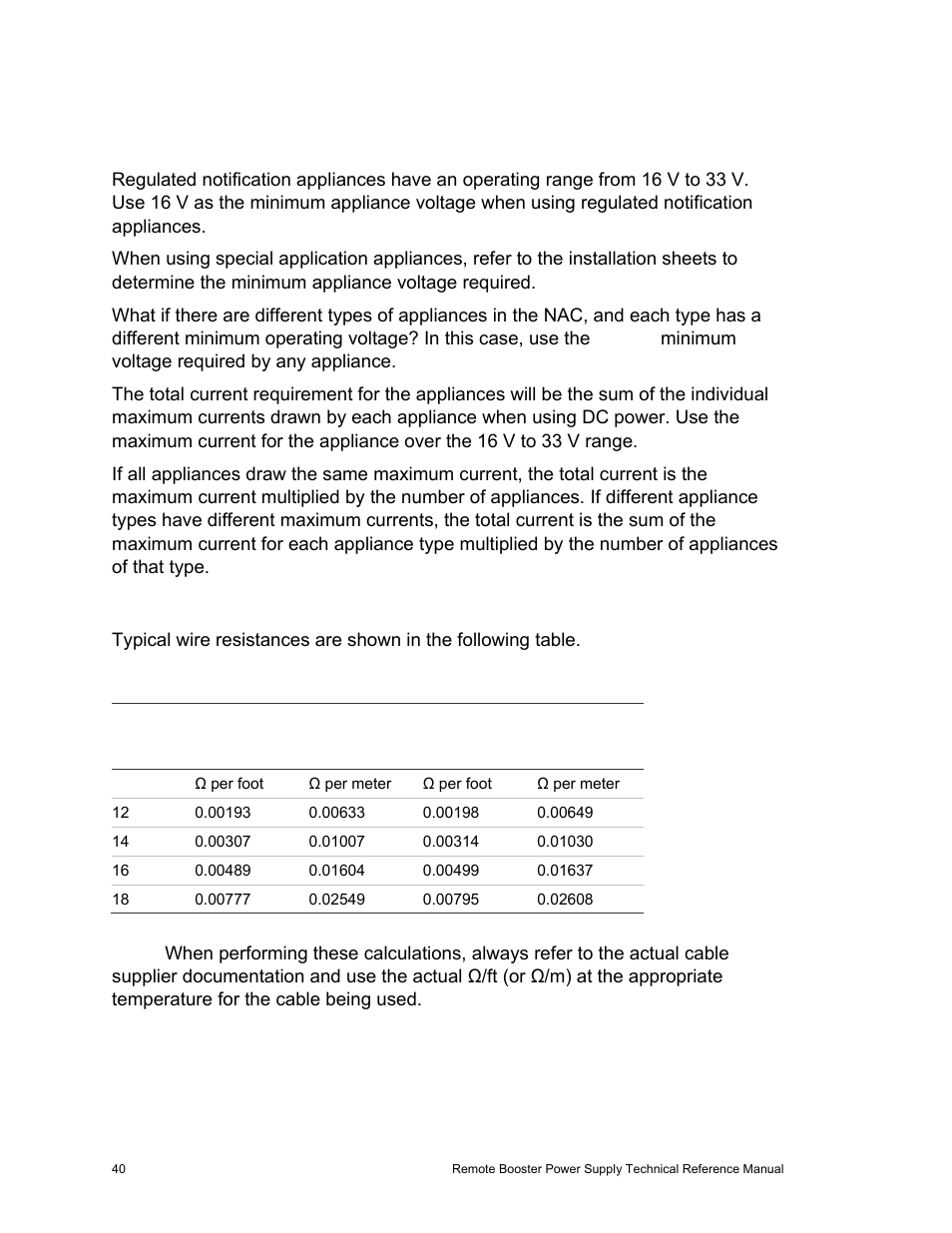 Equation method | Edwards Signaling EBPS Remote Booster Power Supply User Manual | Page 46 / 64