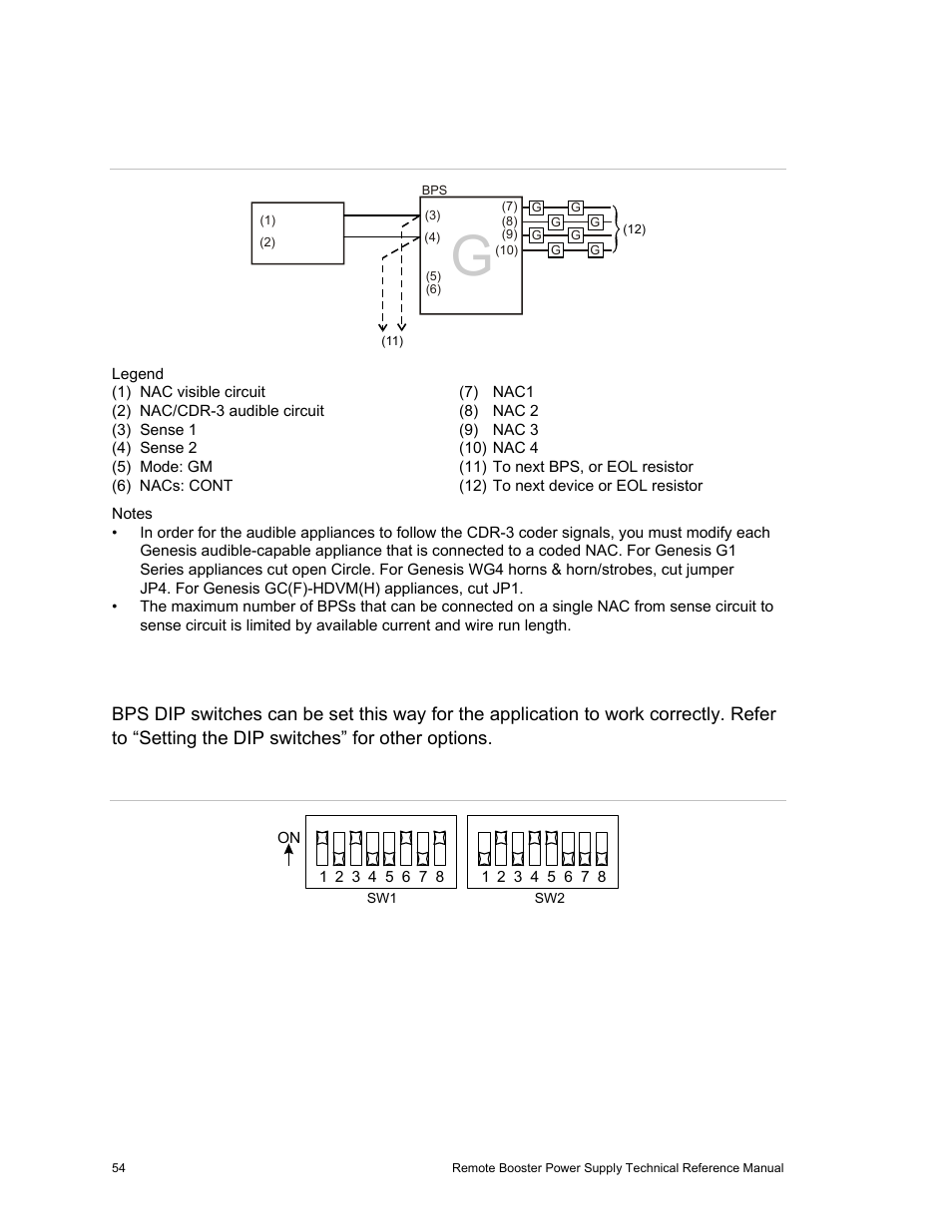 Cdr-3 coder to genesis notification | Edwards Signaling EBPS Remote Booster Power Supply User Manual | Page 60 / 64