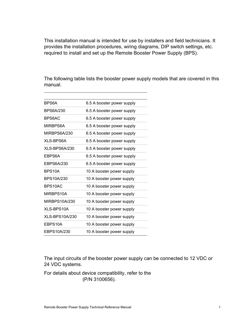 Introduction, Models covered, Compatibility | Edwards Signaling EBPS Remote Booster Power Supply User Manual | Page 7 / 64