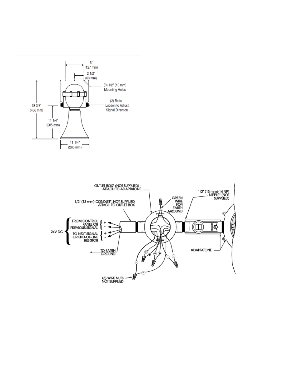 Maintenance and test, Specifications, Contact information | Edwards Signaling 5523MD-AW User Manual | Page 2 / 2