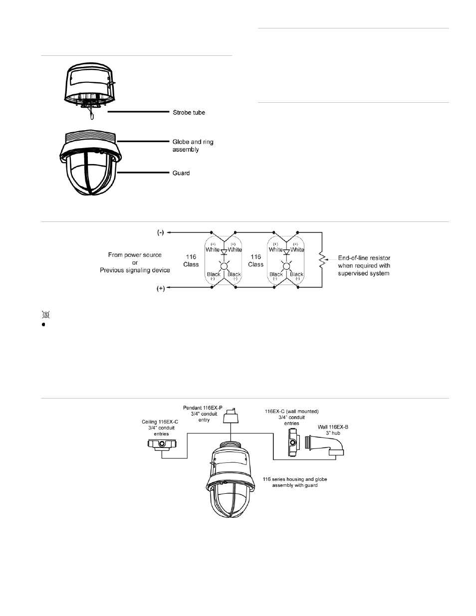 Edwards Signaling 116DEGEX-FJ User Manual | Page 3 / 6