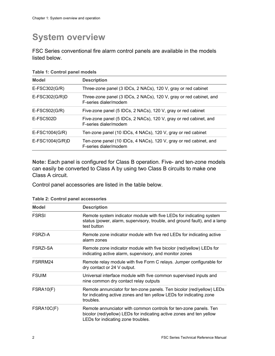 System overview | Edwards Signaling FSC Series User Manual | Page 10 / 132