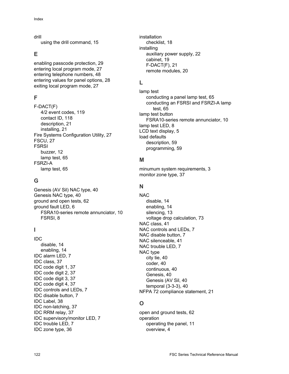 Edwards Signaling FSC Series User Manual | Page 130 / 132