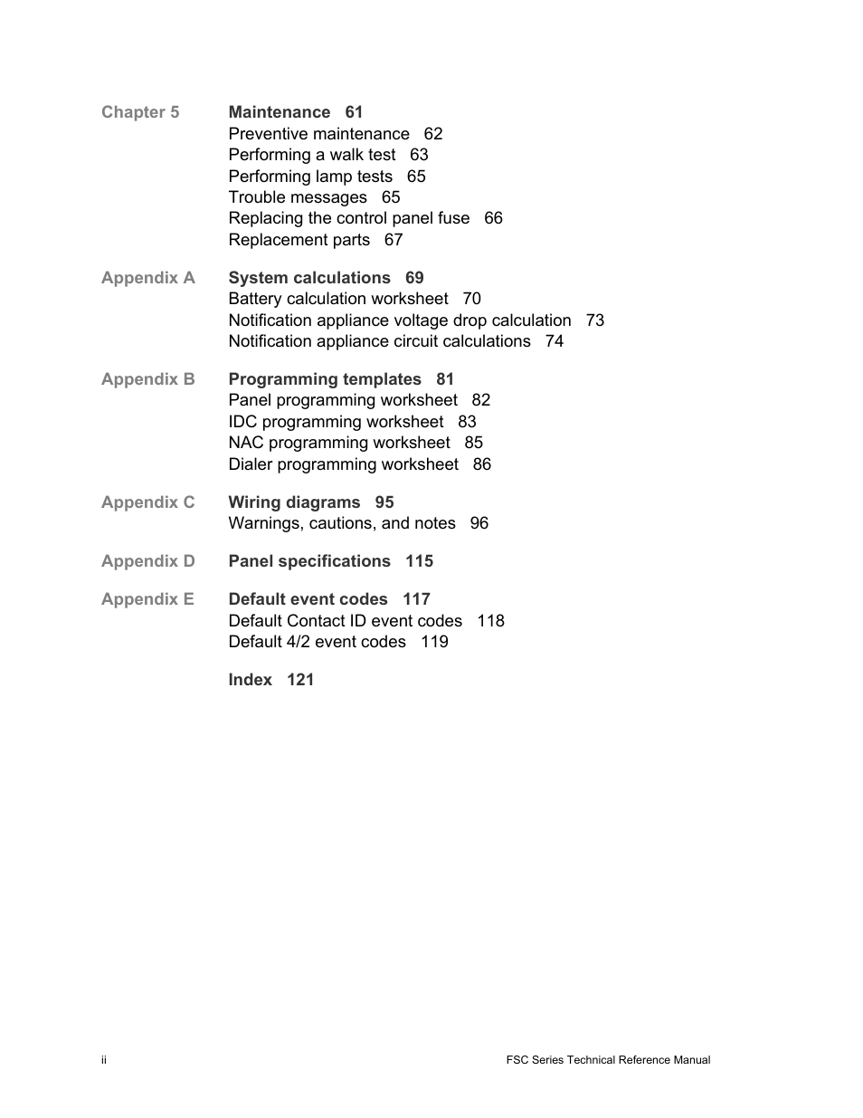 Edwards Signaling FSC Series User Manual | Page 4 / 132