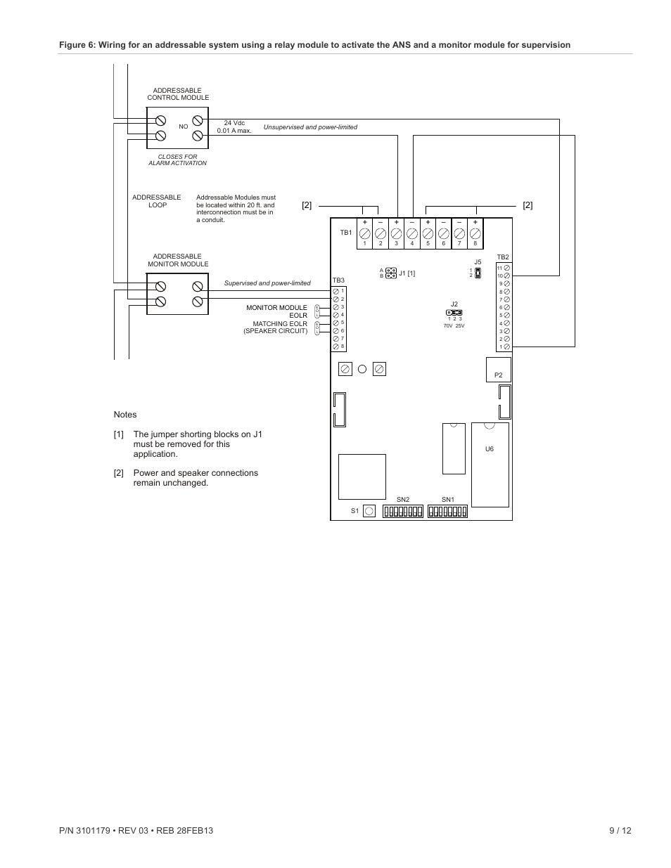 Edwards Signaling ANS Audio Notification System User Manual | Page 9 / 12