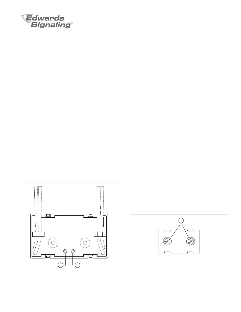 Edwards Signaling E-IDC1B User Manual | 2 pages