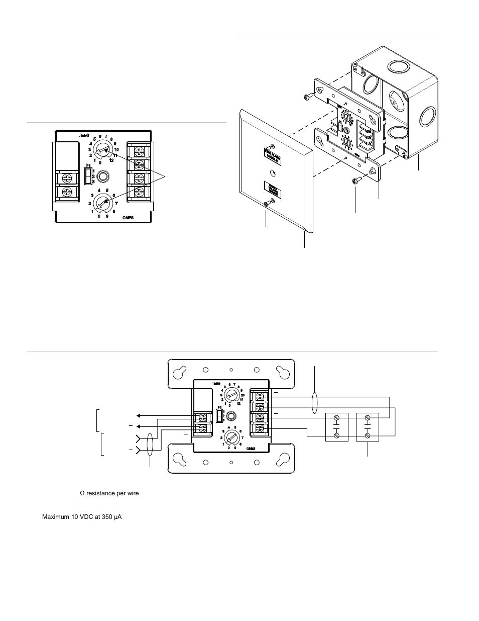 Wiring | Edwards Signaling E-IDC1A User Manual | Page 2 / 4