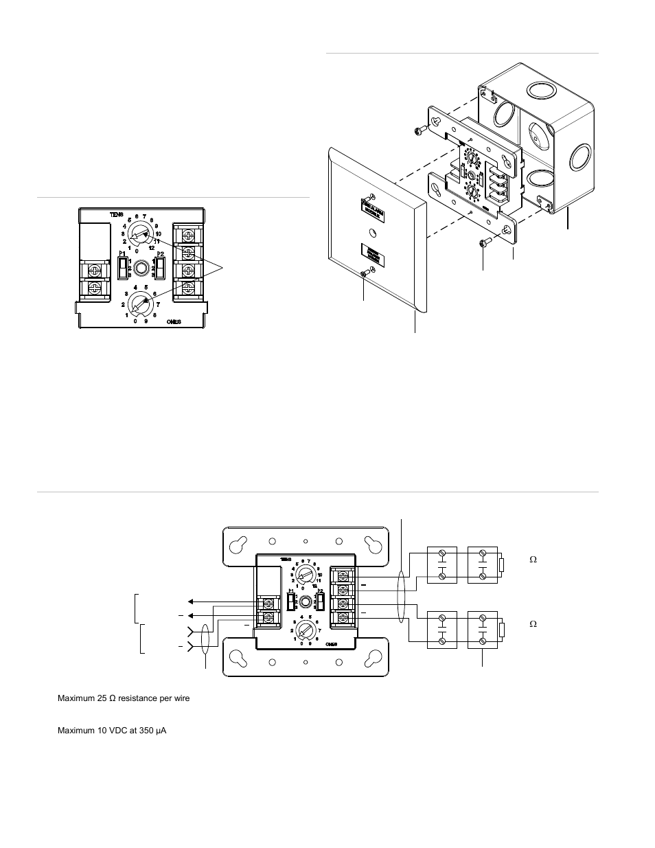 Wiring | Edwards Signaling E-IDC2B User Manual | Page 2 / 4