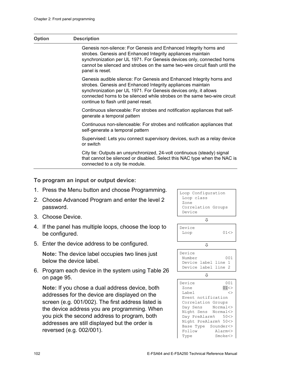 Edwards Signaling eFSA250 User Manual | Page 114 / 288