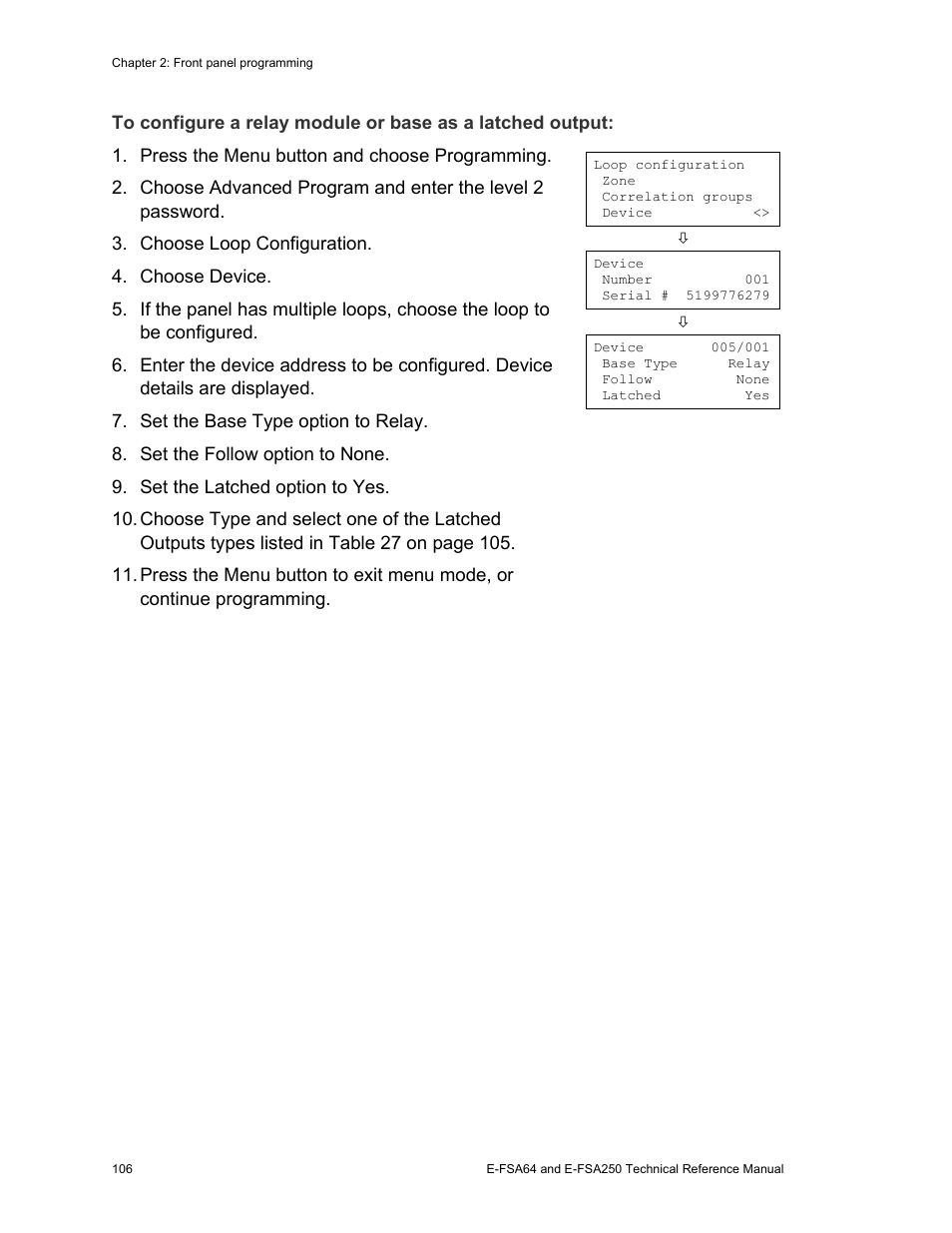 Edwards Signaling eFSA250 User Manual | Page 118 / 288