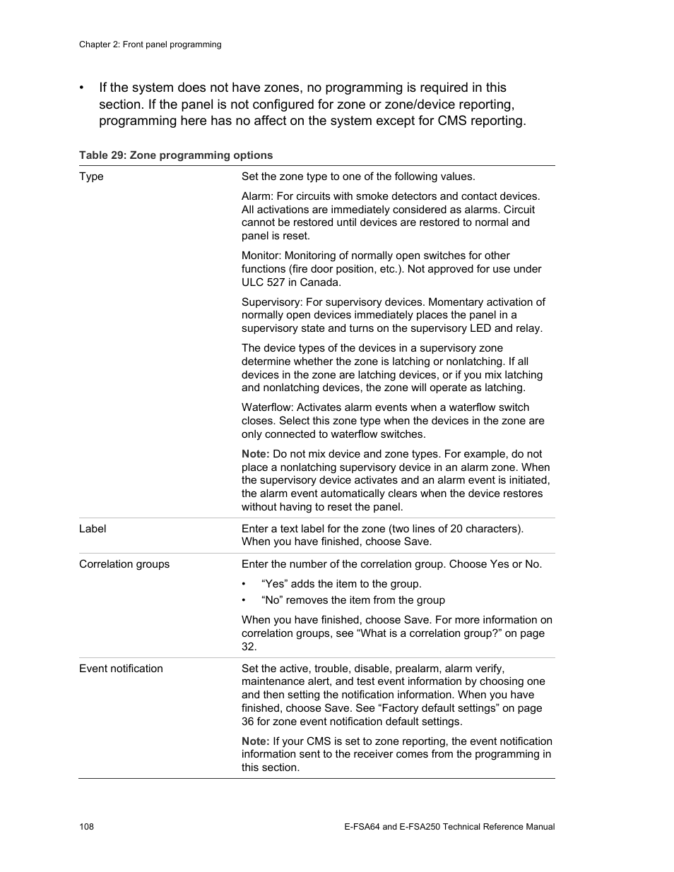 Edwards Signaling eFSA250 User Manual | Page 120 / 288