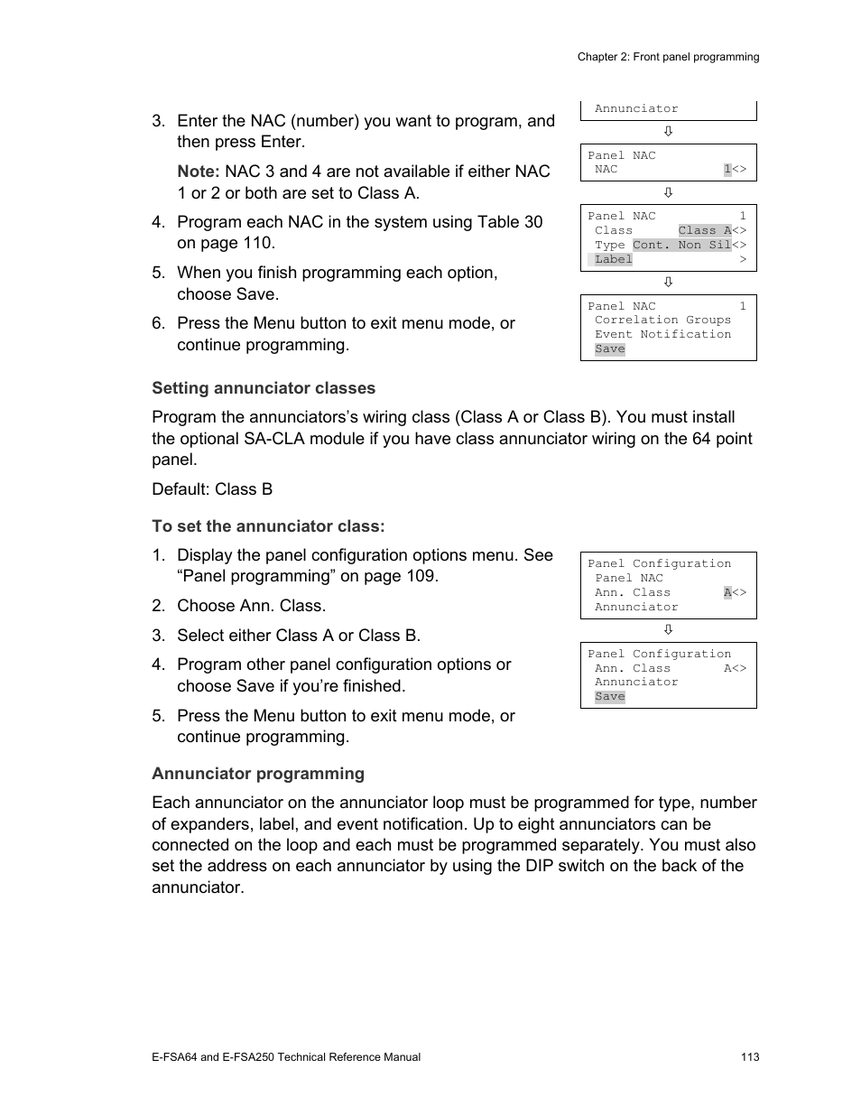 Edwards Signaling eFSA250 User Manual | Page 125 / 288