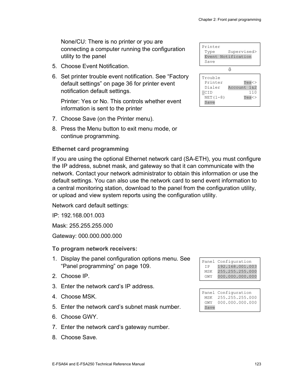 Edwards Signaling eFSA250 User Manual | Page 135 / 288