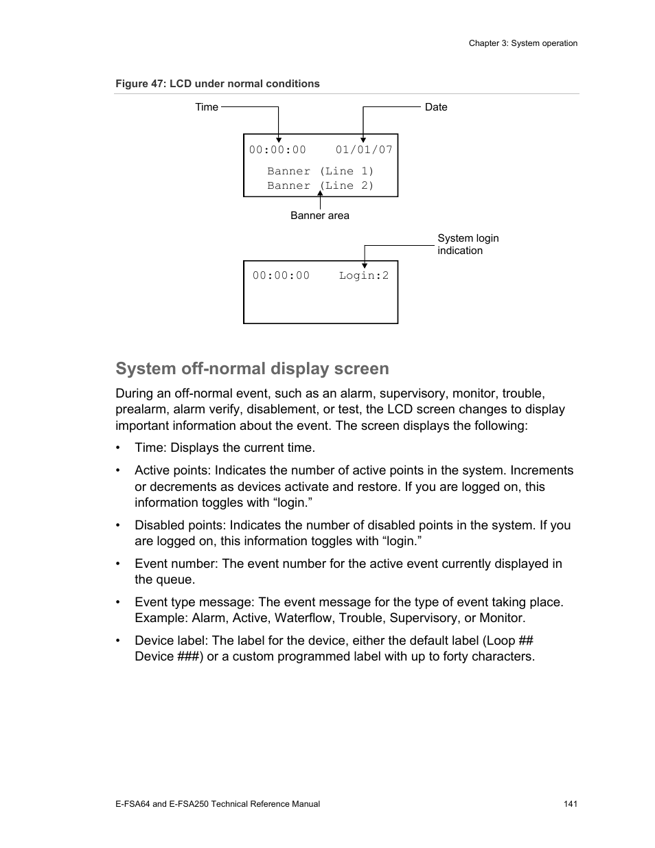 System off-normal display screen | Edwards Signaling eFSA250 User Manual | Page 153 / 288