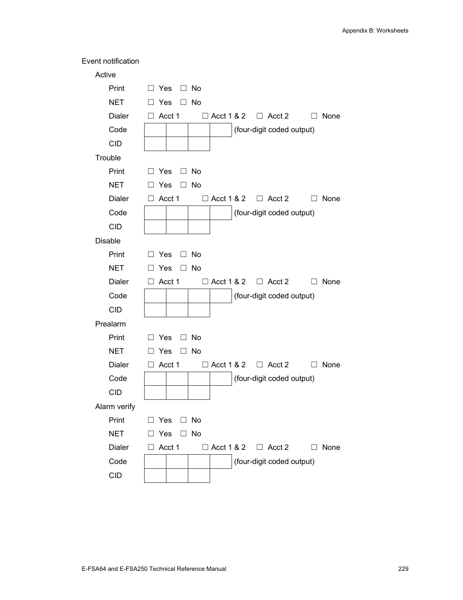 Edwards Signaling eFSA250 User Manual | Page 241 / 288