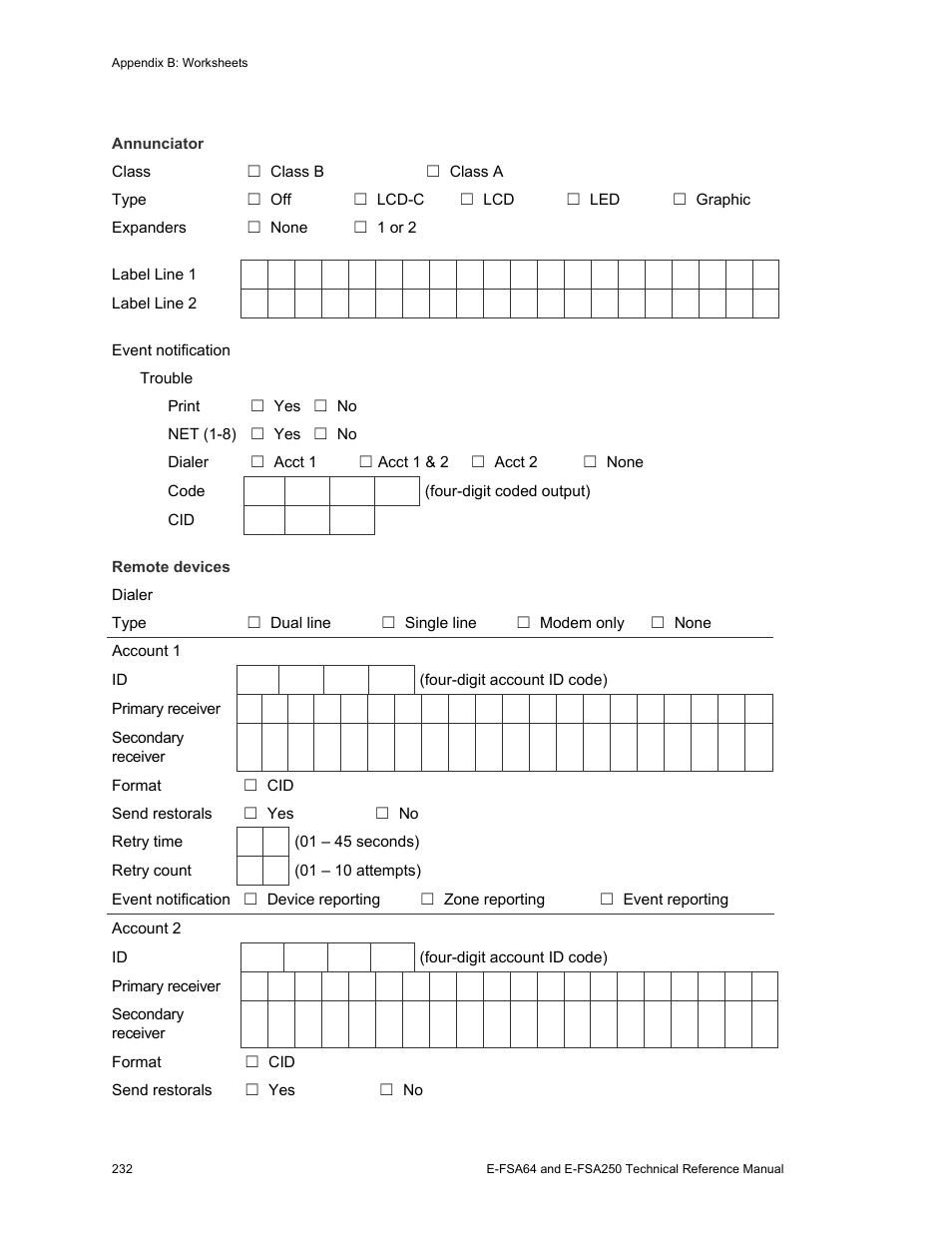 Edwards Signaling eFSA250 User Manual | Page 244 / 288