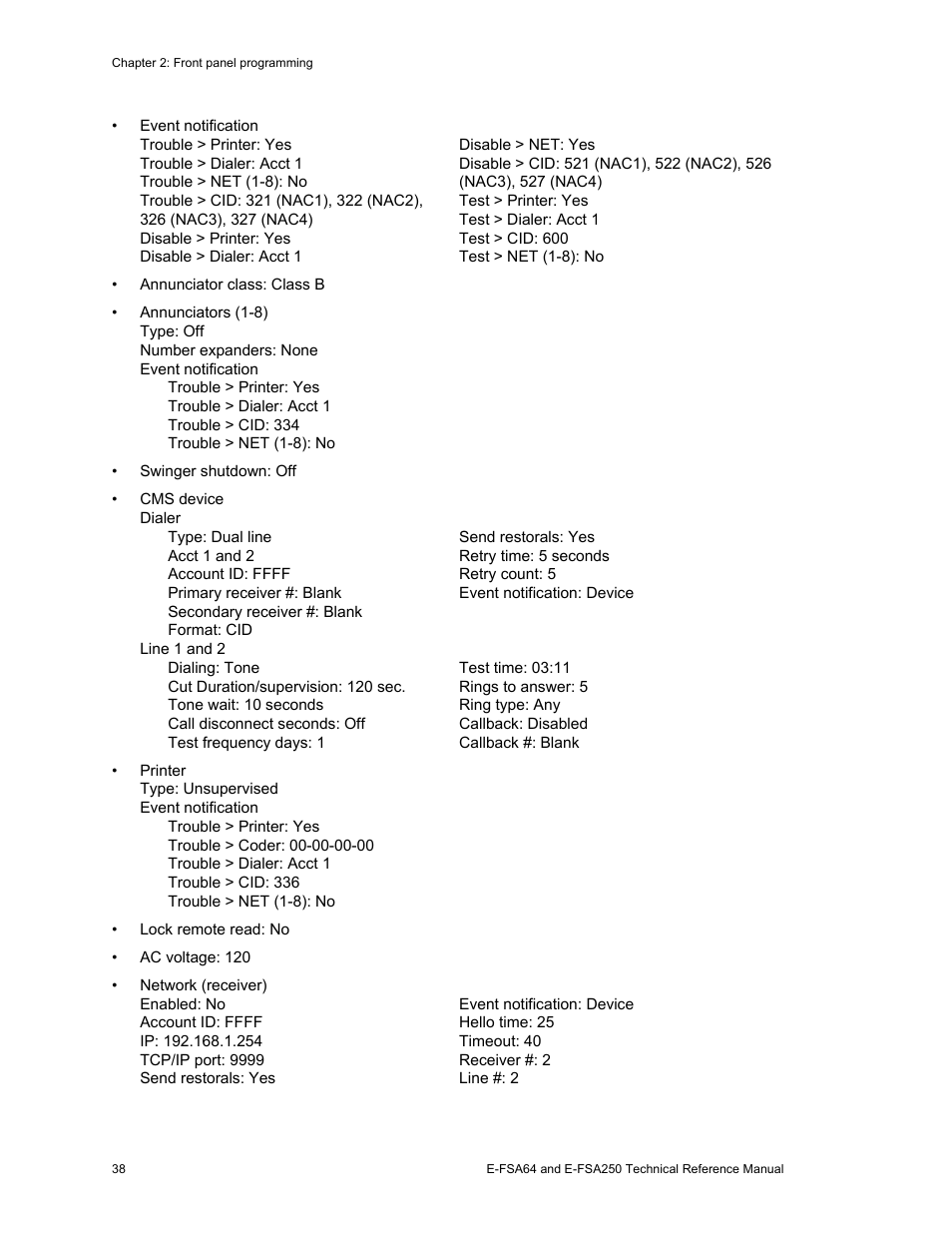 Edwards Signaling eFSA250 User Manual | Page 50 / 288