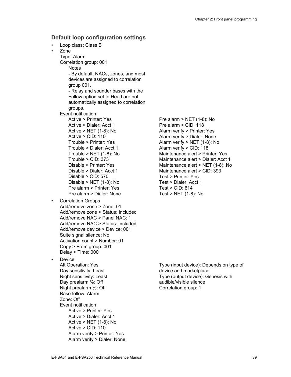Edwards Signaling eFSA250 User Manual | Page 51 / 288