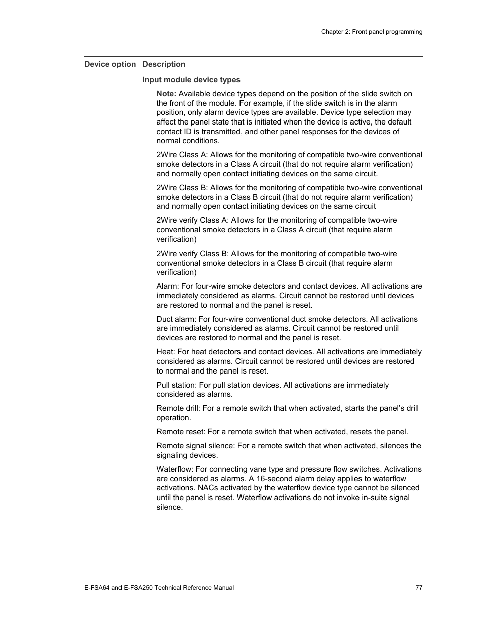 Edwards Signaling eFSA250 User Manual | Page 89 / 288