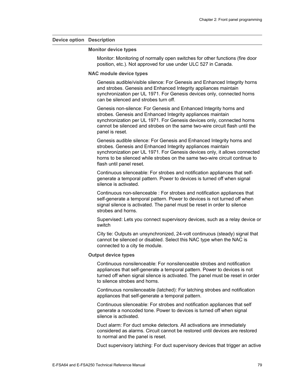 Edwards Signaling eFSA250 User Manual | Page 91 / 288