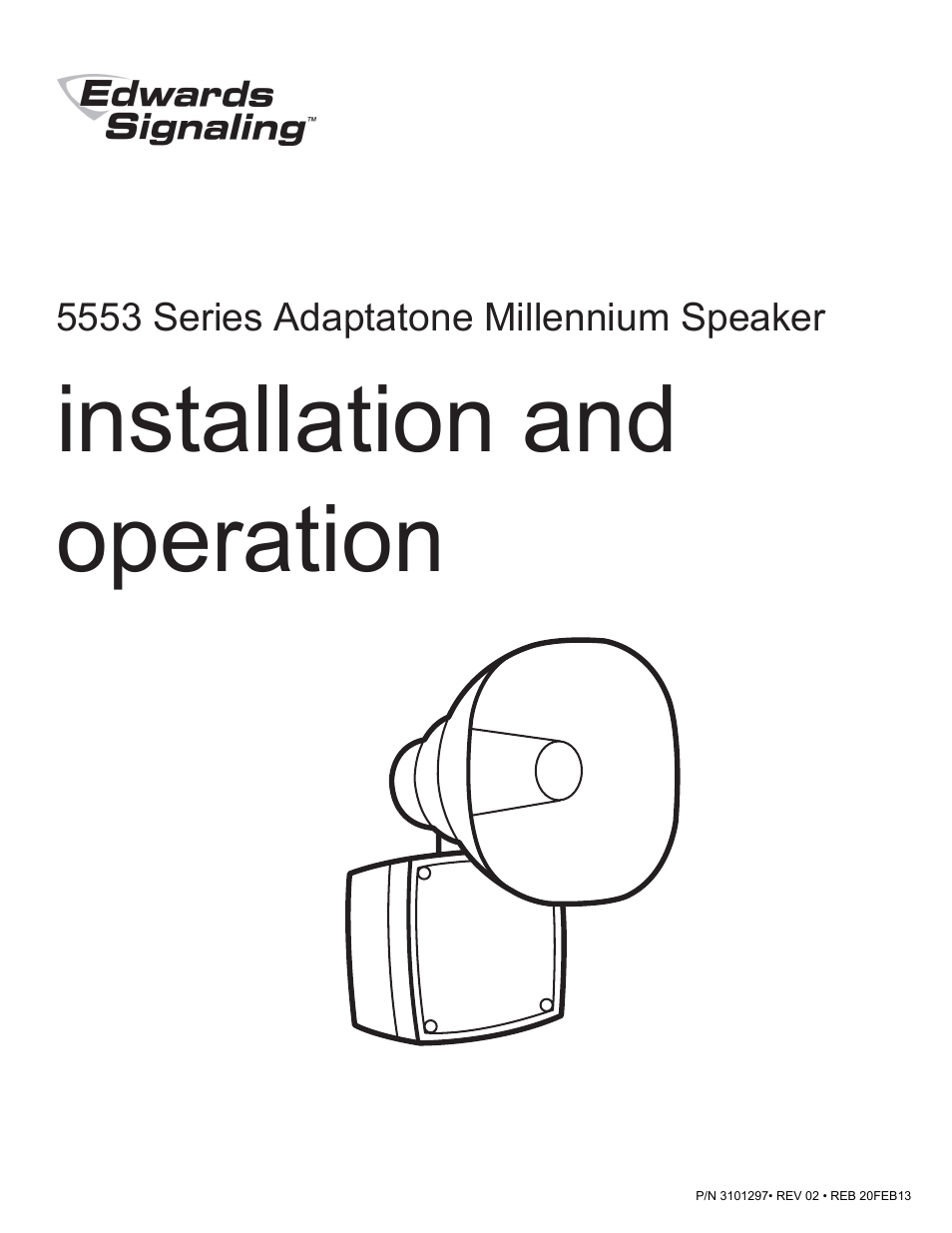 Installation and operation | Edwards Signaling 5553 Series User Manual | Page 2 / 5