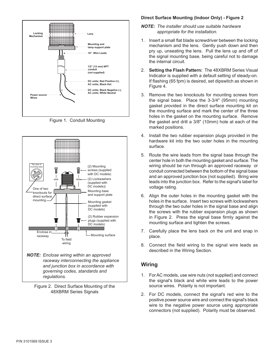 Wiring | Edwards Signaling 48XBRM Series User Manual | Page 2 / 4