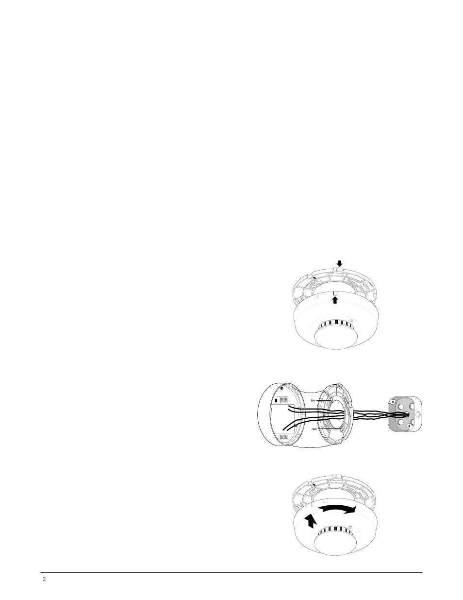 Selecting a location, Installing the detector | Edwards Signaling ESL 500N Series User Manual | Page 2 / 6