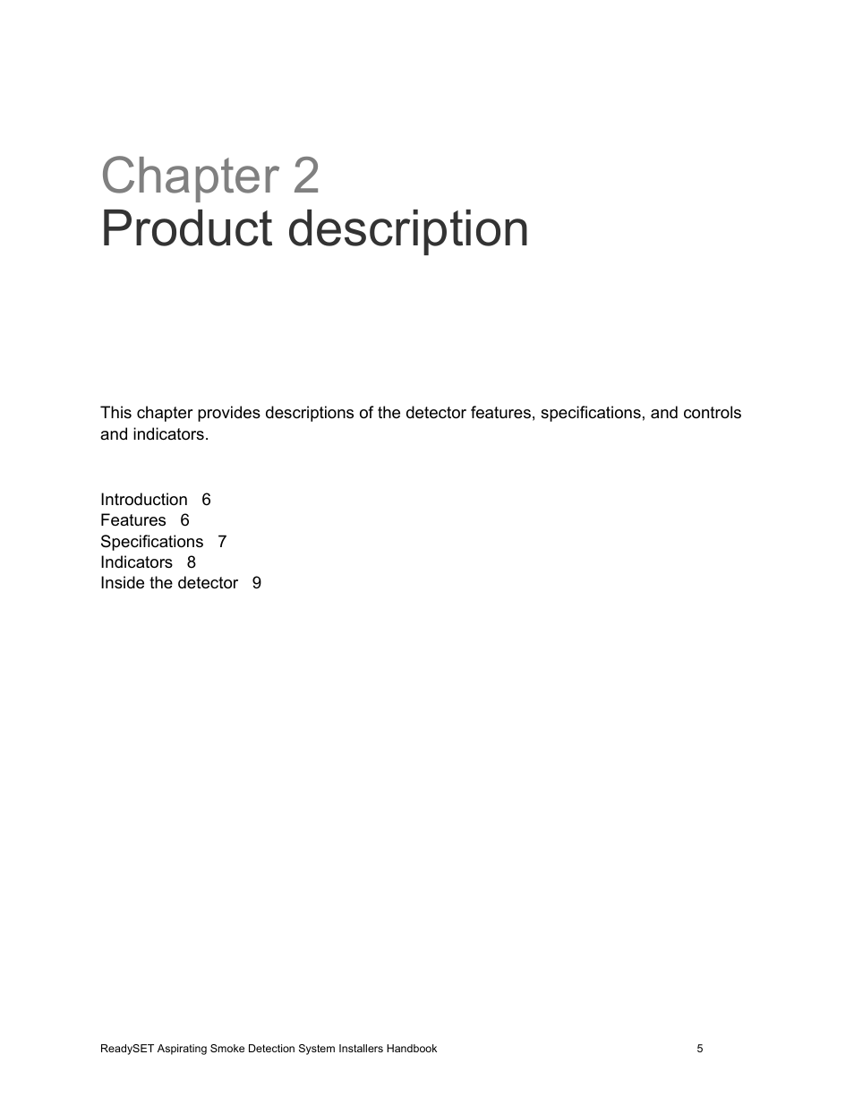 Chapter 2 product description | Edwards Signaling ReadySet User Manual | Page 13 / 58