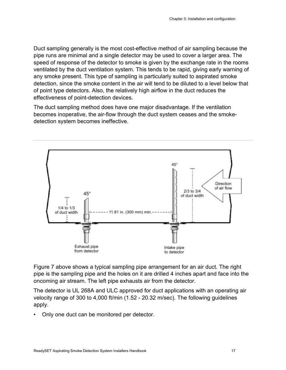 Return air duct sampling method | Edwards Signaling ReadySet User Manual | Page 25 / 58